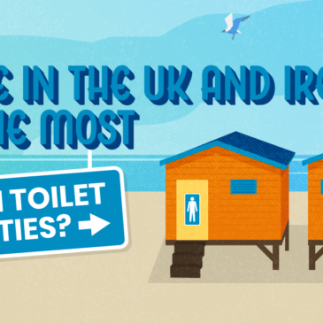 Var i Storbritannien och Irland finns det flest stränder med toalettfaciliteter?